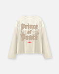 Retro Prince of Peace Beige Sunfade Boxy Long Sleeve | House of Peace®
