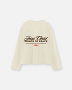 Prince of Peace Beige Vintage Wash Boxy Long Sleeve | House of Peace®