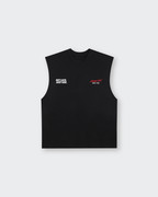 Not Luck Just God Black Raw Edge Tank Top | House of Peace®