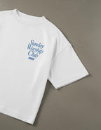 Sunday Worship Club Boxy Tee White | House Of Peace®