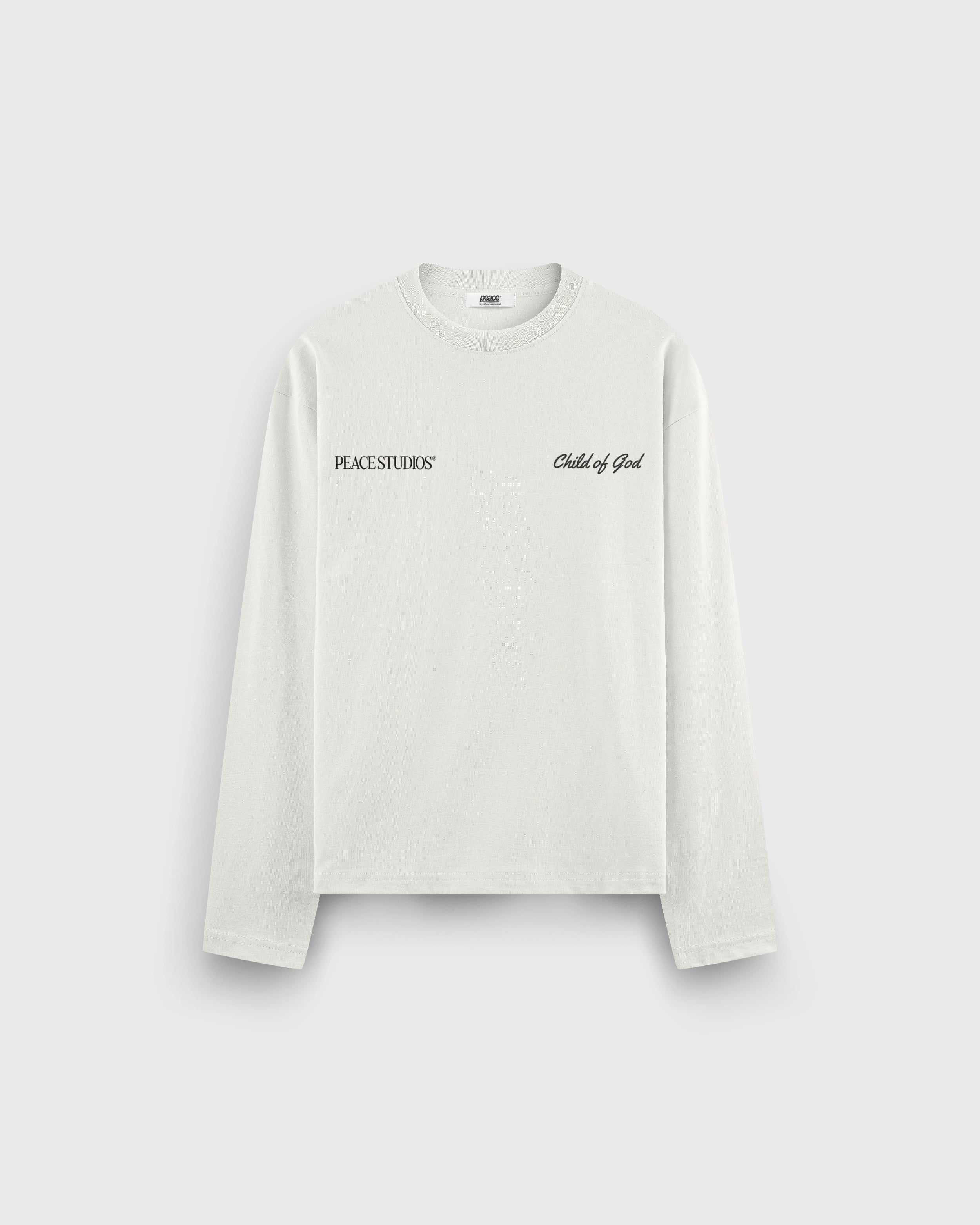 Child of God Longsleeve Loose Fit Tee White | House Of Peace®