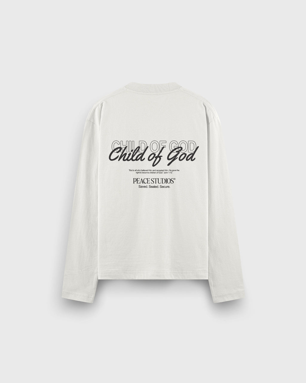 Child of God Longsleeve Loose Fit Tee White | House Of Peace®