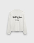 Child of God Longsleeve Loose Fit Tee White | House Of Peace®