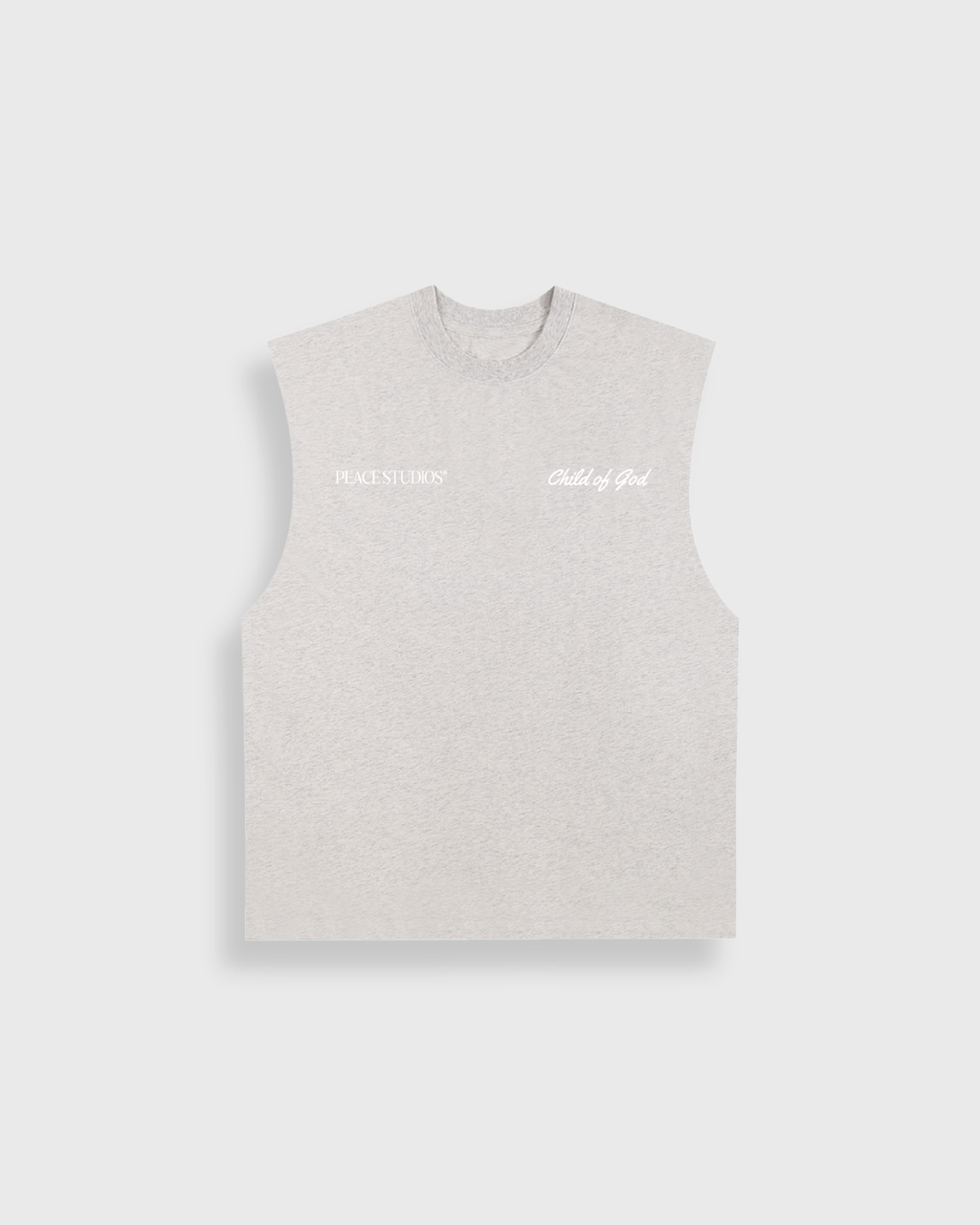Child of God Ash Gray Raw Edge Heavyweight Tank Top | House Of Peace®