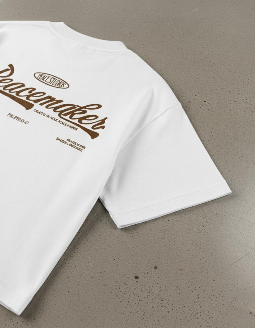 Peacemaker Boxy Tee White | House Of Peace®