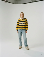 Everyday Miracles Yellow Stripe Polo Shirt | House Of Peace®