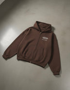 Child of God II Brown Dual-Zip Fleece Boxy Hoodie | House Of Peace®