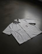 Know Jesus, Know Peace Oversized White Stripe Boxy Shirt | House Of Peace®